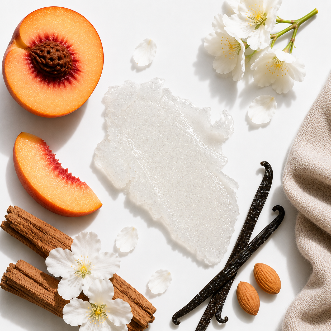 White Peach + Cashmere Body Scrub & Polish