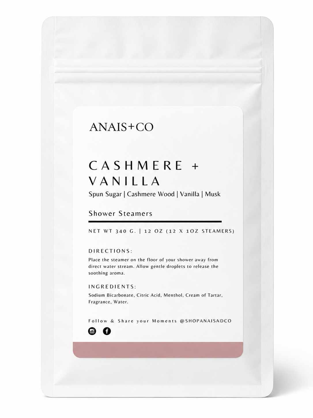 Cashmere + Vanilla Shower Steamer [Limited Edition]