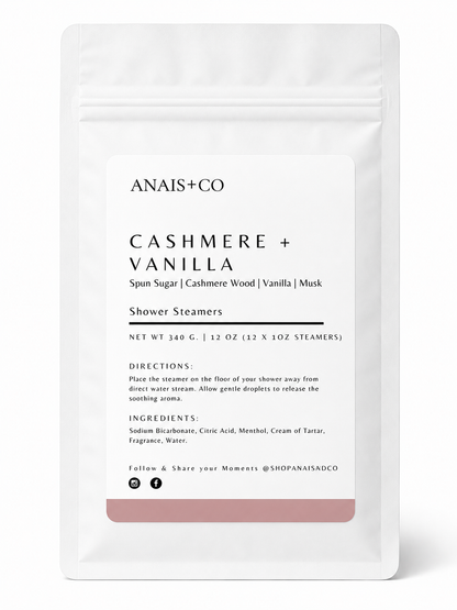 Cashmere + Vanilla Shower Steamer [Limited Edition]