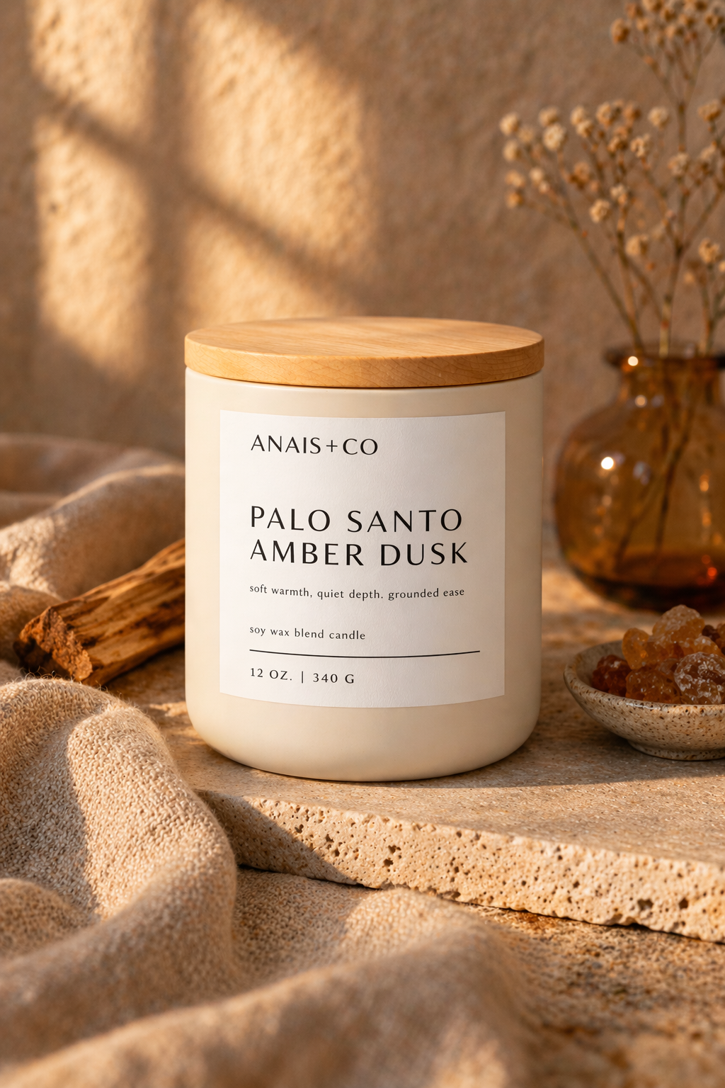 Palo Santo & Amber Dusk Candle
